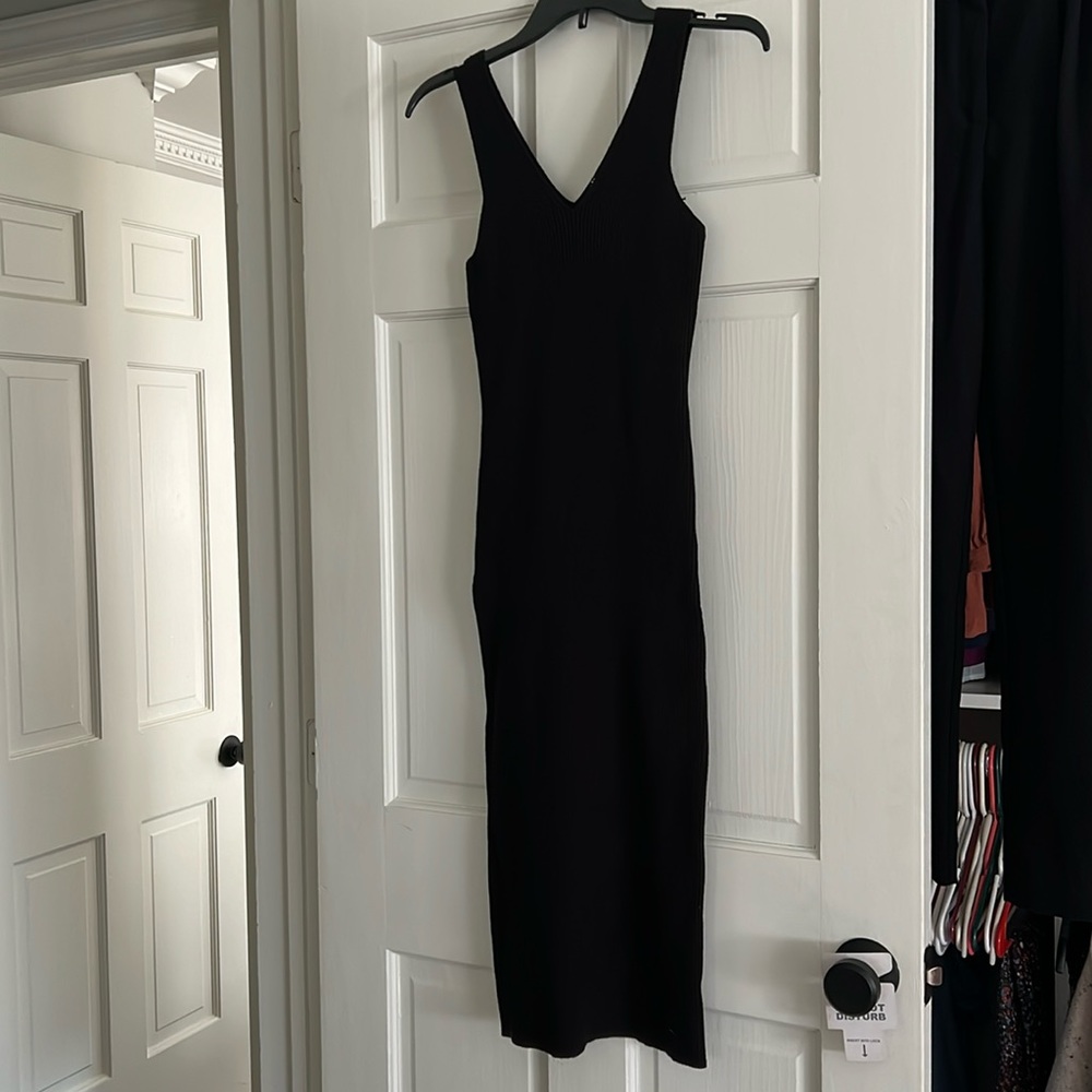 Ribbed fitted Midi Dress